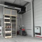 Gestapelde kisten centrale verwarming